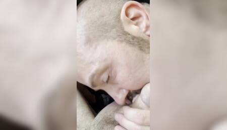 Hubby Daddy Gets Blowjob in the Car