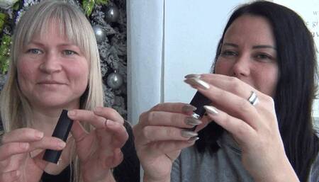 LIPS TO GLASS with lipstick Vc