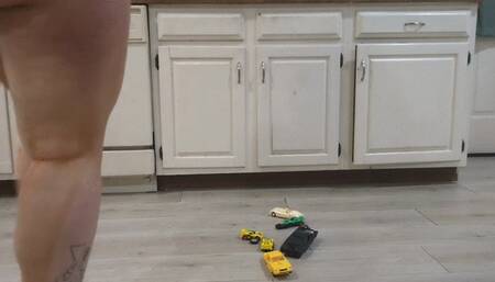 Toy car trample 1