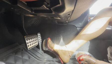 RUSHING To Pick Up My Hubby At The Airport! (Footwell View)