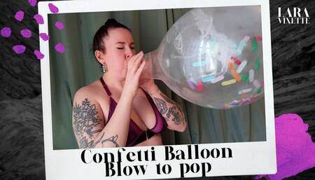 Confetti Crystal Blow to Pop - Burst with me