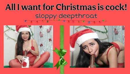 Christmas sloppy deepthroat