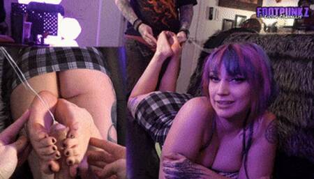 Nerdy Goth Girl Lilith First Time Tickling PoV Footjob