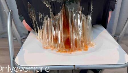 Dirndl Dress Stuck To Chair