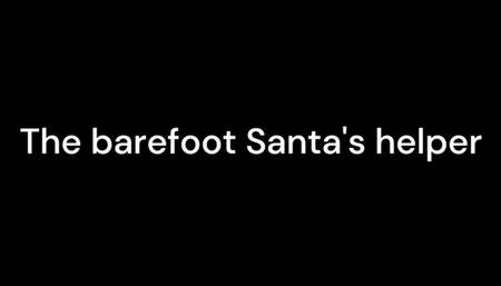 The barefoot Santa's helper