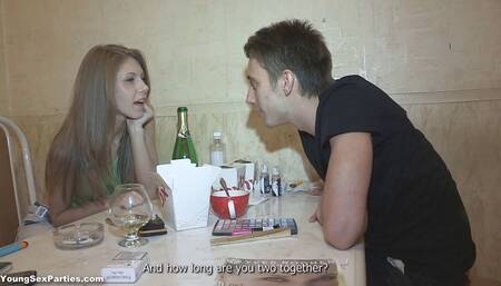 Blonde D Ped at Home Sex Party