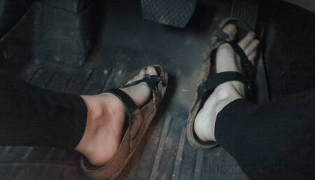 Fifi stomping the pedals in dirt covered Birkenstocks while talking dirty to you as though you got us stuck replay