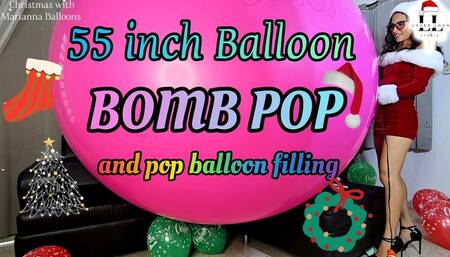 Merry Christmas 55 inch balloon and surprise included