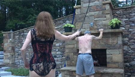 Twilight Whipping By The Pool (Quicktime)