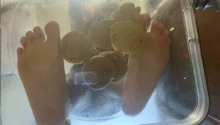 Stomping - Goddess MXDominion Stomping Cookies in Clear Chair, mind fuck, femdom, foot worship 4k