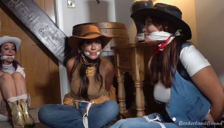 Scarlett, Roxxi & Ivy in: Rope 'em All Up & Rope 'em GOOD!! Yeehaw & Make Merry with Our Delightfully Wriggly True-Grit Beauts Squirming in the DEEPEST of Holes! (Dual Adventures) (HD)