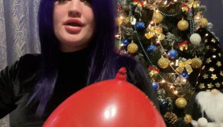 Christmas poping ballons