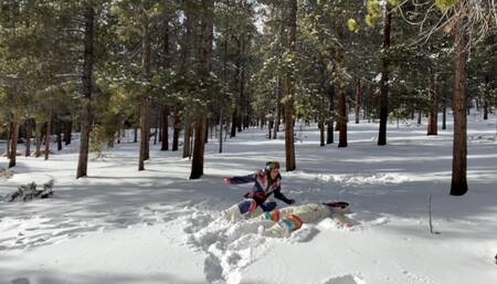 Snow Day Spy JOI with Cherie DeVilleÂ 