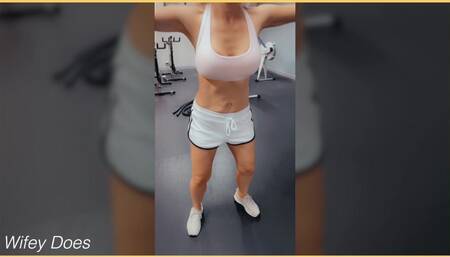 Wifey Gets All Hot and Sexy in the Gym
