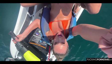 Jetski POV Fuck with Wild Mackenzie Mace and Aquatic Voyeurs. I Love Miami!!