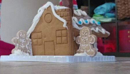 Giantess Tramples Gingerbread House