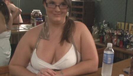 18 Years Old BBW Busty Bethany Gets A New Job At Blow Job Bar! (1 of 6 wmv)