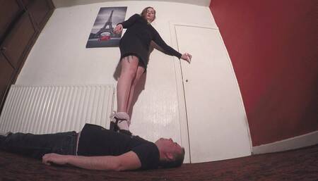 Sophie Stepping On Him In Her 90's Sandals FLOOR CAM (4K)