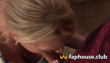 Busty Blonde Bombshell Fucked Hard on the Floor - XXX Porn at its Best!