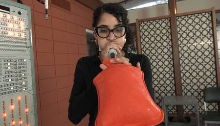 Ginger Blows Up Another Chinese Hot Water Bottle (MP4 - 720p)