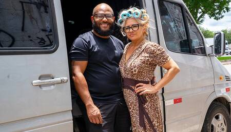 tattooed mature friend picked up for anal sex