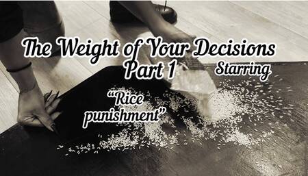 The Weight of Your Decisions Part 1