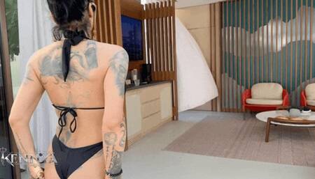 Admire me at my private pool