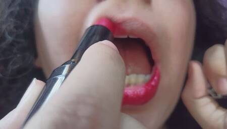 Lips & lipstick fetish