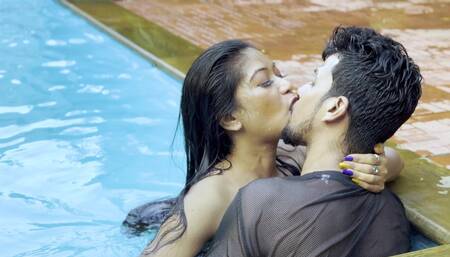 Hot Indian Couple Had Sex While Having Fun in the Swimming Pool.