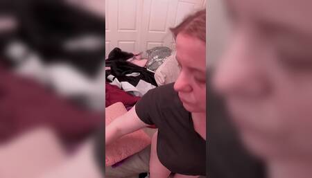 Stepson Dumps His Load in His Stepmom