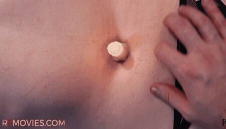 Not the Belly Button - Alessa's Explosive Reactions to Intense Tickling with Deep Belly Focus (HD 720p MP4)