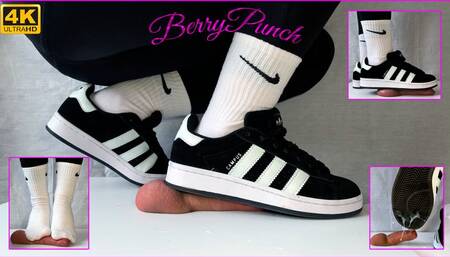 Adidas Campus And Nike Socks Cock Trampling - Cock Crush - Sockjob - Shoejob - CBT - 4K