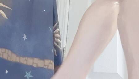 Tempest flexing wet calves