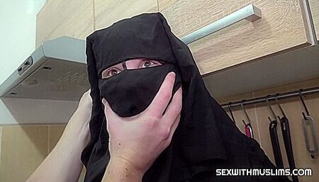 Jana P - Hairy Muslim Wife Was Punished By Hard Sex