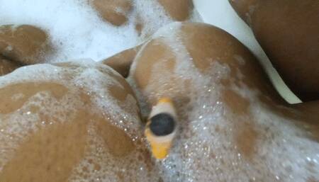 Giantess - Giantess MXDominion Enormous Breast Play with Tiny Human During her Bath, female domination, shrinking fetish, big tits 4k