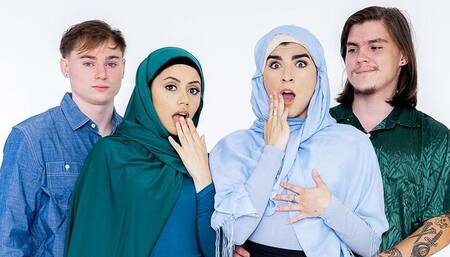 Insatiable Rose Darling and Nikki Slick at missionary scene