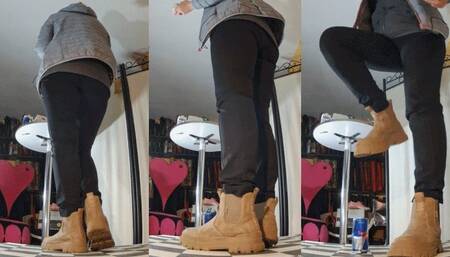 Did she even notice it when she crushed my penis under her boots? - Cam 4