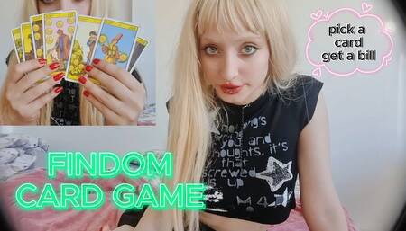 Findom card game : Pick a card - Pick a debt