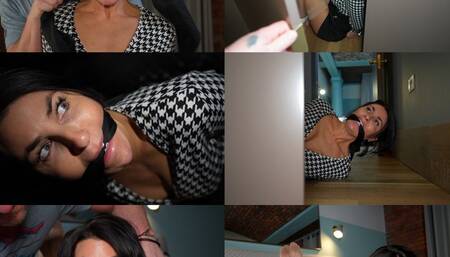 Bad timing for real estate agent sarah wild, bound, gagged and stored away (wmv)