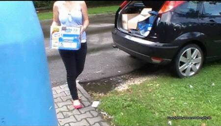 cardboard crush with flats