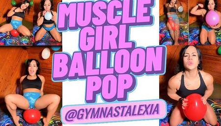 Muscle Girl Balloon Pop #1