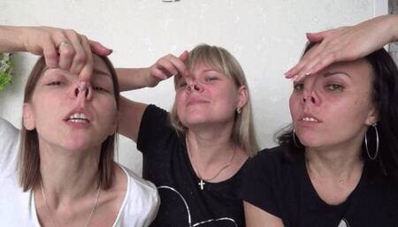 Three Girl Nose Play 2NPn