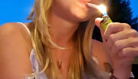 Golden Hour Glow: Smoking Outside with Theresa Smoke