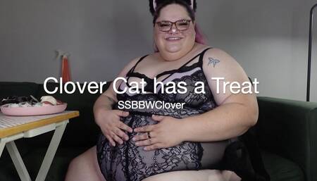 Clover Cat gets a Treat