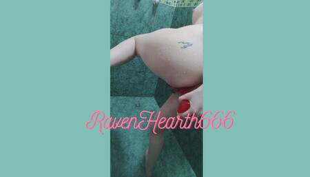 I take a shower and dilate my anus