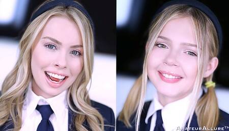 Pretty Coco Lovelock and Haley Spades at ball sucking action