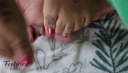 Slapping your face with my feet is soooo fun