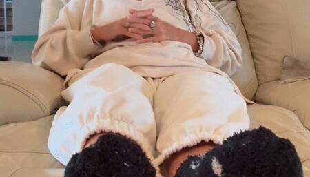 Naughty neighbor feet role-play