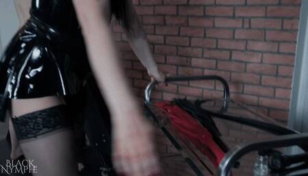 Corporal Punishment with my slave - 4K | Black Nymphe
