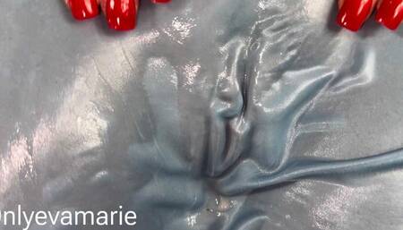 Wet Satin Pussy Rubbing